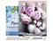 Figured'Art Paint by Numbers for Adults with Frame Vase of Peonies 16"x20" - Craft Art Painting DIY Kit Canvas Already Stretched on a Wooden Frame